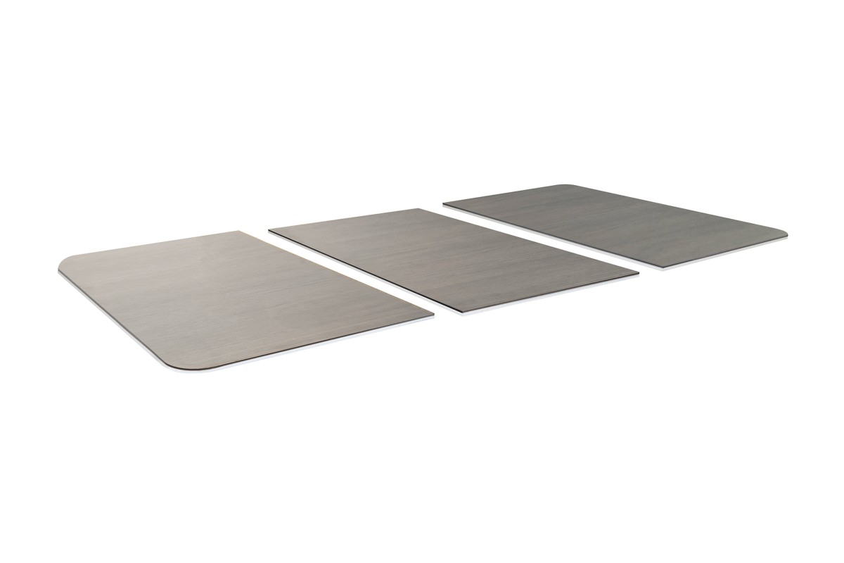 Abdeckplatte, 7 ft. (Fuß), Holzdekor für weißen Cornilleau Hyphen Outdoor Billardtisch