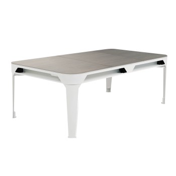 Abdeckplatte, 7 ft. (Fuß), Holzdekor für weißen Cornilleau Hyphen Outdoor Billardtisch