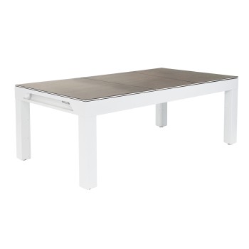 Abdeckplatte, 7 ft. (Fuß), Holzdekor für weißen Cornilleau Classic Outdoor Billardtisch