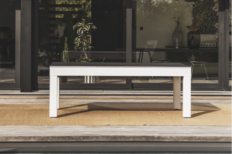 Abdeckplatte, 7 ft. (Fuß), Steindekor für weißen Cornilleau Classic Outdoor Billardtisch