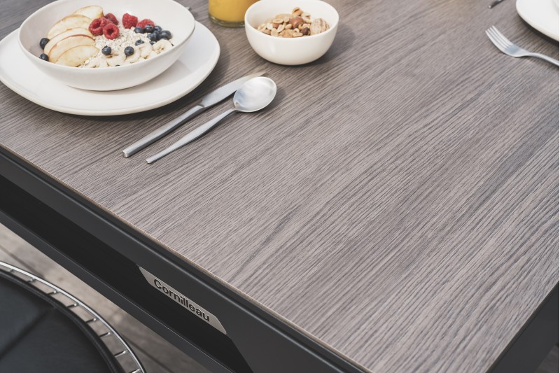 Abdeckplatte, 7 ft. (Fuß), Holzdekor für schwarzen Cornilleau Classic Outdoor Billardtisch