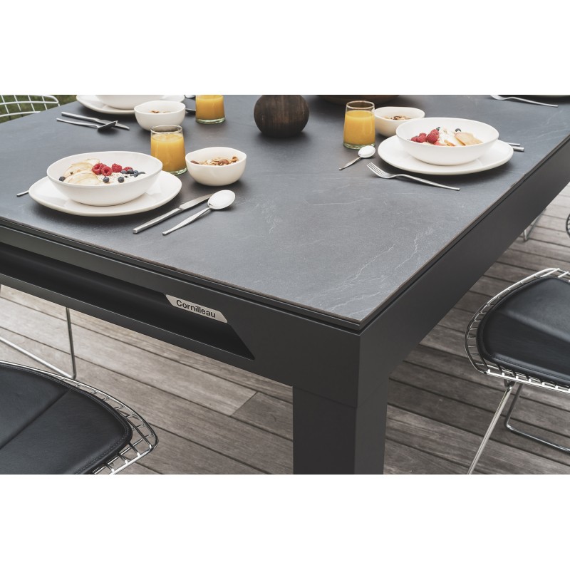 Abdeckplatte, 7 ft. (Fuß), Steindekor für schwarzen Cornilleau Classic Outdoor Billardtisch Abdeckplatte, 7 ft. (Fuß), Steindekor für schwarzen Cornilleau Classic Outdoor Billardtisch