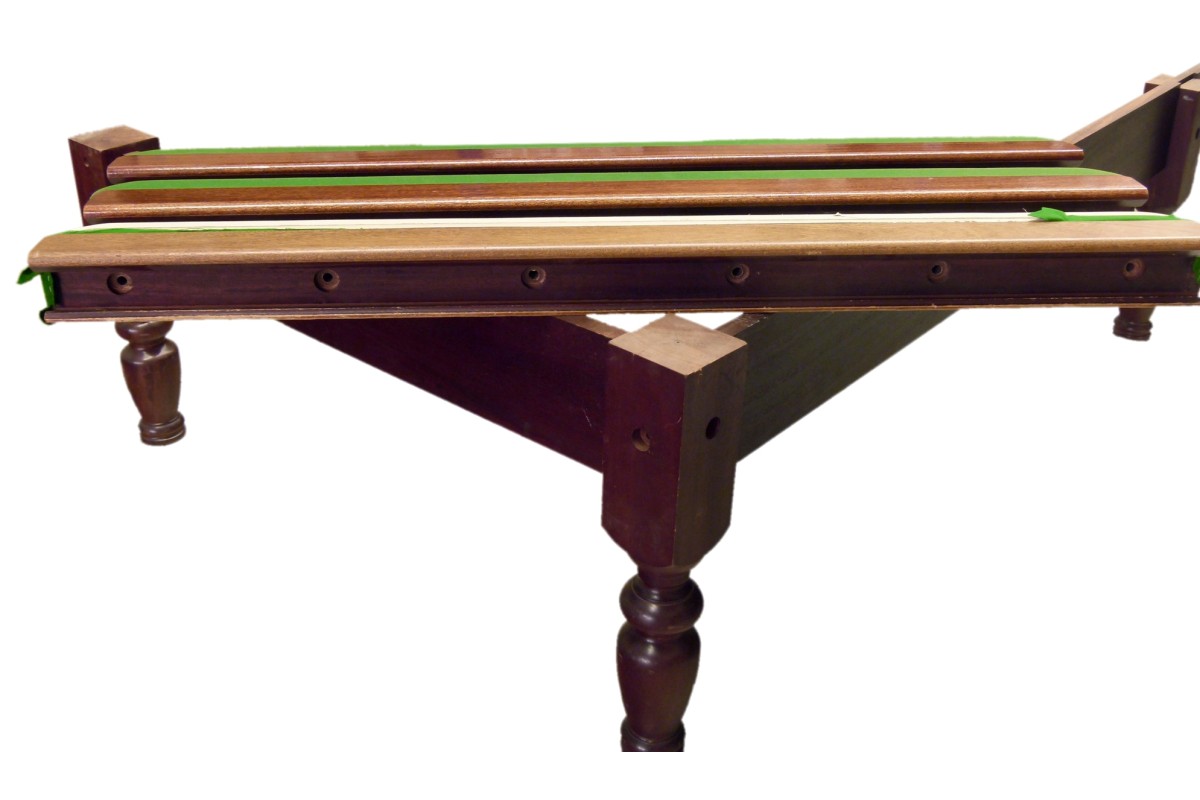Beine, Billardtisch, 12', mahagoni, Snooker, gebraucht