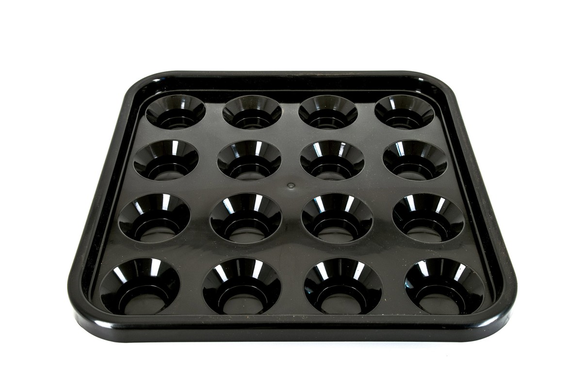 Balltablett, Pool, 57,2 mm, schwarz