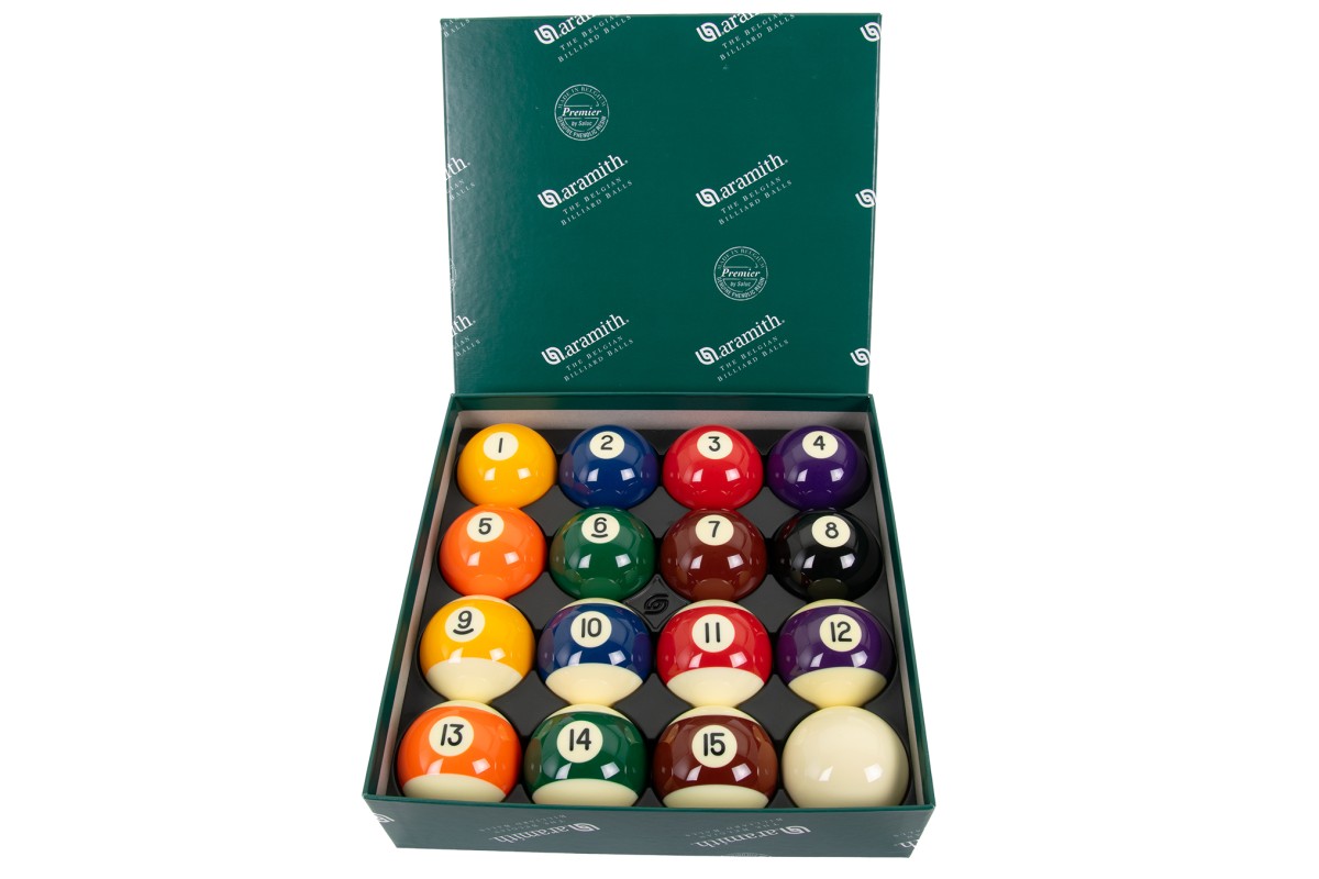 Billardkugelset, Pool, Aramith Premier, 57,2 mm