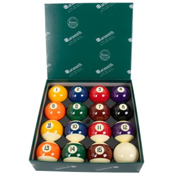 Billardkugelset, Pool, Aramith Premier, 57,2 mm