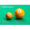 Billardkugelset, Pool, Classic A-Qualität, 38 mm
