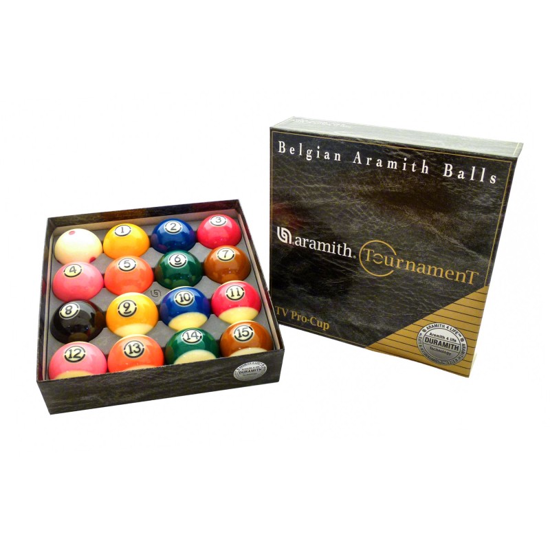 Billardkugelset, Pool, Aramith Tournament Pro Cup TV , 57,2 mm Billardkugelset, Pool, Aramith Tournament Pro Cup TV , 57,2 mm