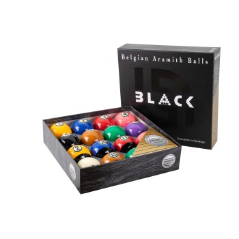 Billardkugelset, Pool, Aramith Tournament Pro Cup TV Black, 57,2 mm