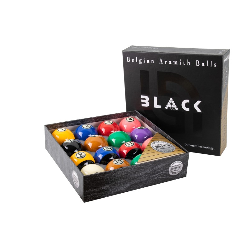 Billardkugelset, Pool, Aramith Tournament Pro Cup TV Black, 57,2 mm Billardkugelset, Pool, Aramith Tournament Pro Cup TV Black, 57,2 mm