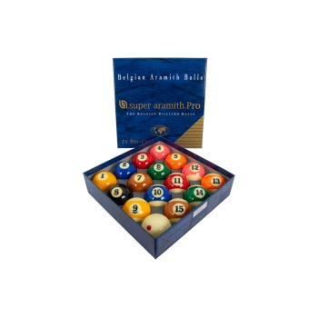 Billardkugelset, Pool, Super Aramith Pro TV, 57,2 mm