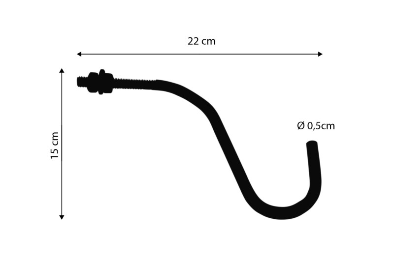 Halter für Billard Queuebrücken Holzstiel, verstellbar