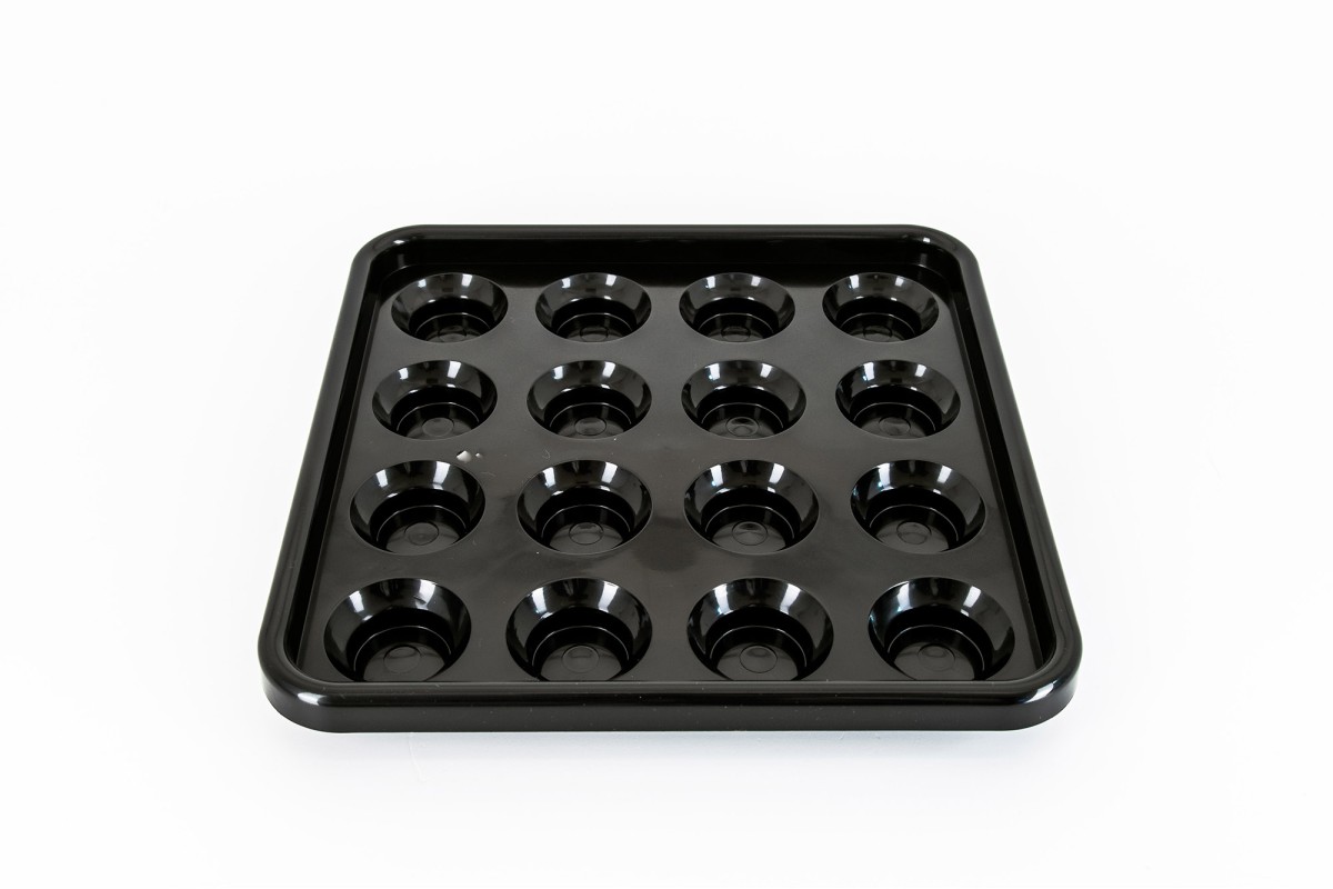 Balltablett, Pyramide, BTPy-1 für 68 mm Bälle, schwarz
