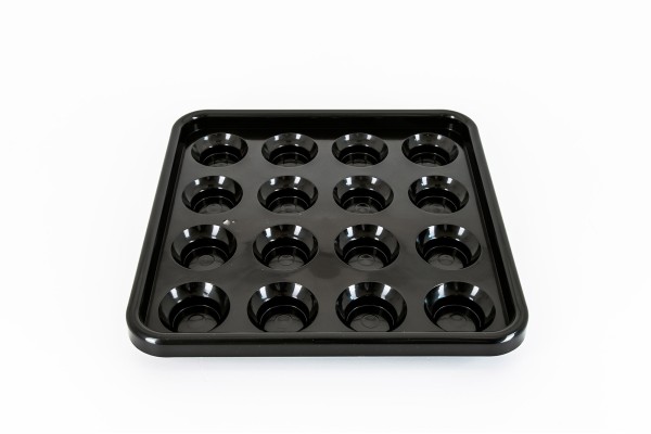 Balltablett, Pyramide, BTPy-1 für 68 mm Bälle, schwarz