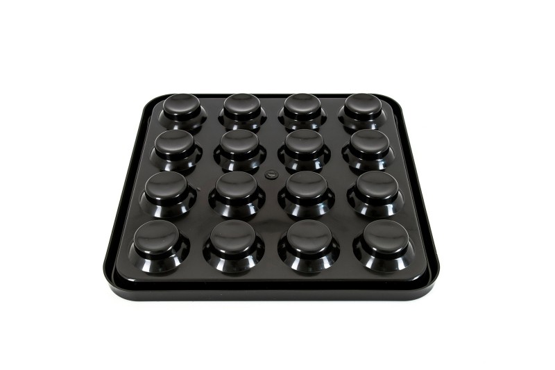 Balltablett, Pyramide, BTPy-1 für 68 mm Bälle, schwarz