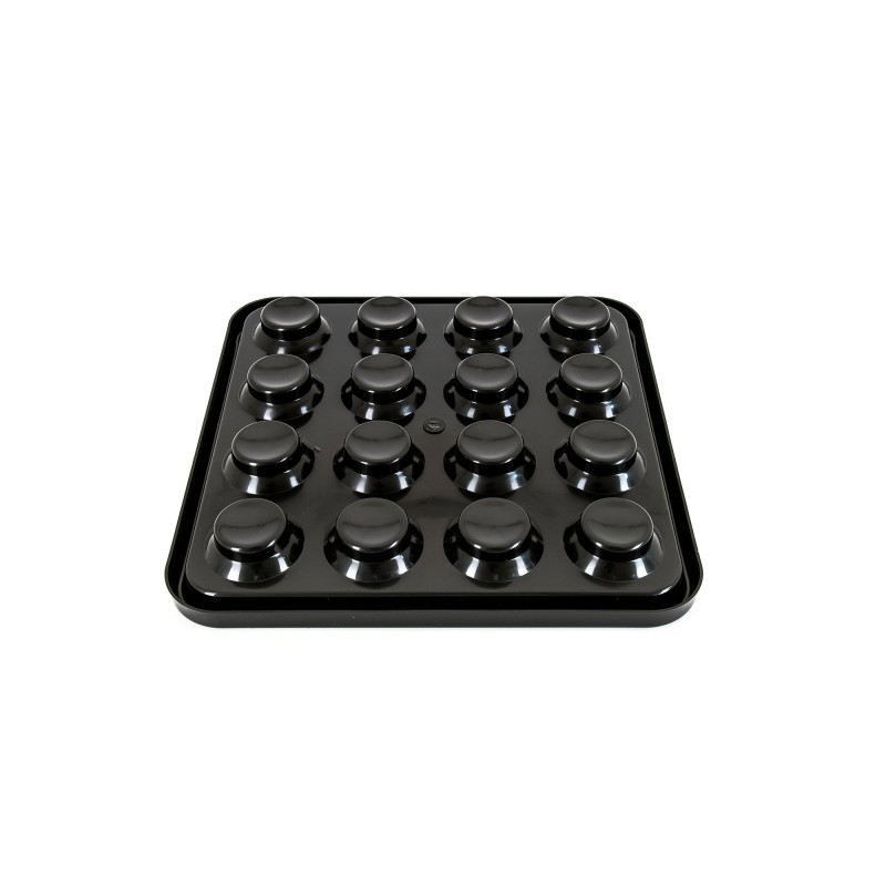 Balltablett, Pyramide, BTPy-1 für 68 mm Bälle, schwarz Balltablett, Pyramide, BTPy-1 für 68 mm Bälle, schwarz