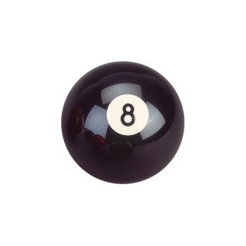 Billardkugel, Pool, Nr. 8, schwarz, 57,2 mm