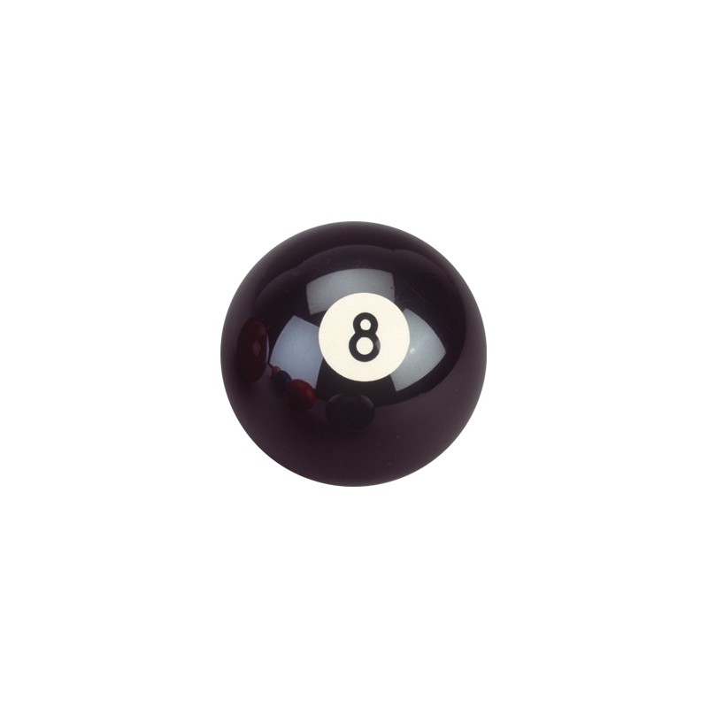 Billardkugel, Pool, Nr. 8, schwarz, 57,2 mm