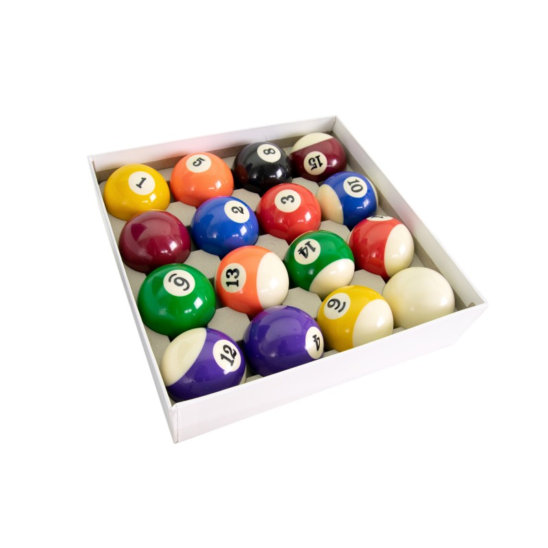 Billardkugelset, Pool, Classic A-Qualität, 57,2 mm