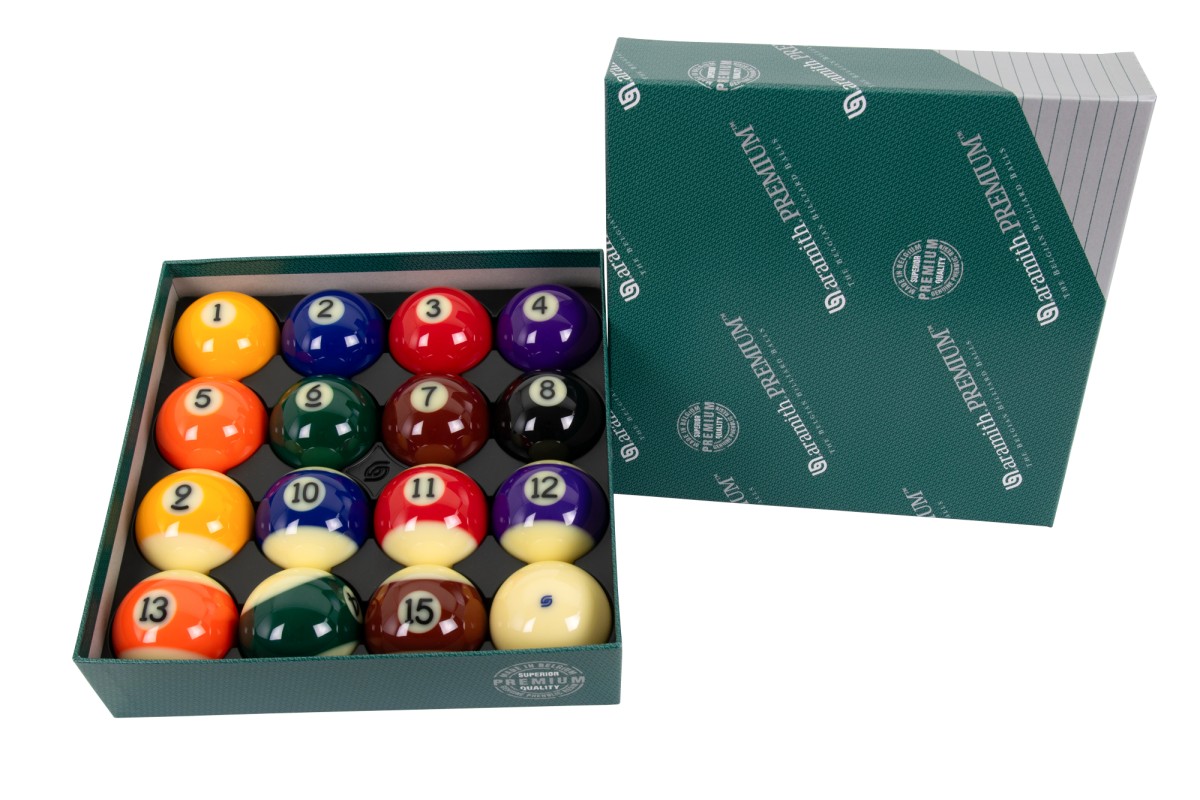Billardkugelset, Pool, Aramith Premium, 57,2 mm