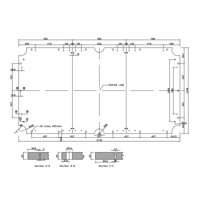 Schieferplatte, Pool, 9 ft. (Fuß), 25 mm, Rahmen, dreiteilig Schieferplatte, Pool, 9 ft. (Fuß), 25 mm, Rahmen, dreiteilig