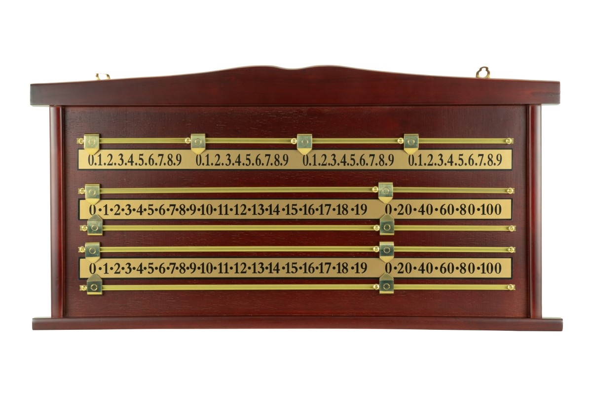 Snooker-Zähltafel, mahagoni