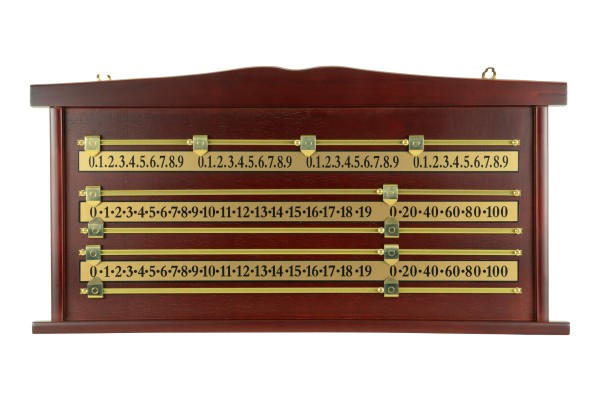 Snooker-Zähltafel, mahagoni