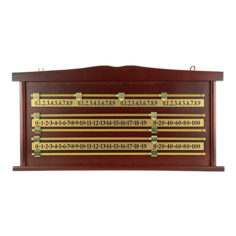 Snooker-Zähltafel, mahagoni
