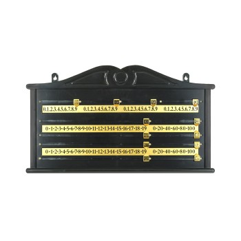 Snooker Punktetafel, Kunststoff, schwarz
