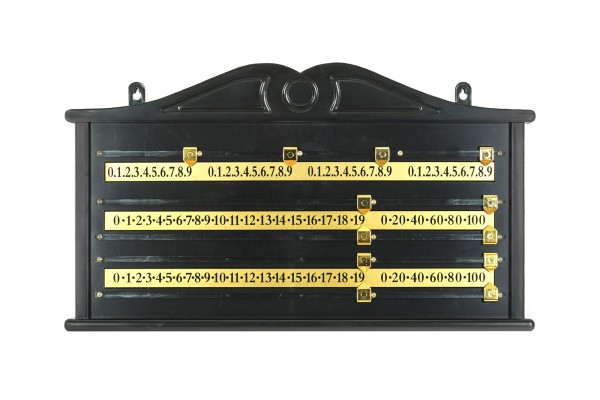 Snooker Punktetafel, Kunststoff, schwarz