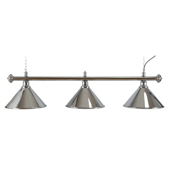 Billardlampe, Elegance, silber, 3 Schirme, Ø 35 cm, 150 cm
