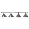 Billardlampe, Elegance, silber, 4 Schirme, Ø 35 cm, 180 cm
