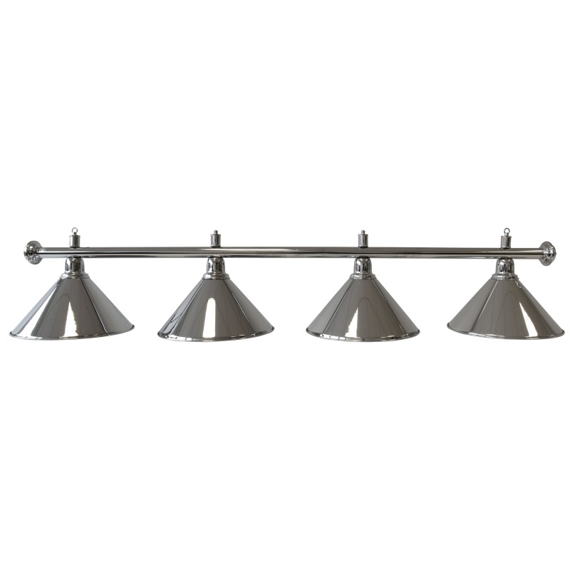Billardlampe, Elegance, silber, 4 Schirme, Ø 35 cm, 180 cm Billardlampe, Elegance, silber, 4 Schirme, Ø 35 cm, 180 cm