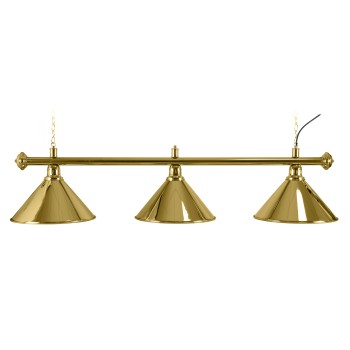 Billardlampe, Elegance, messing, 3 Schirme, Ø 35 cm, 150 cm