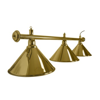 Billardlampe, Elegance, messing, 3 Schirme, Ø 35 cm, 150 cm