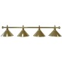 Billardlampe, Elegance, messing, 4 Schirme, Ø 35 cm, 180 cm