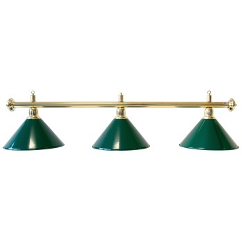 Billardlampe, Evergreen, grün, 3 Schirme, Ø 35 cm, 150 cm