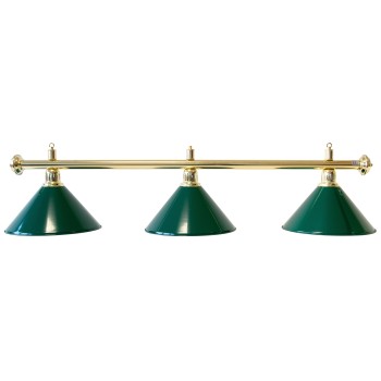 Billardlampe, Evergreen, grün, 3 Schirme, Ø 35 cm, 150 cm