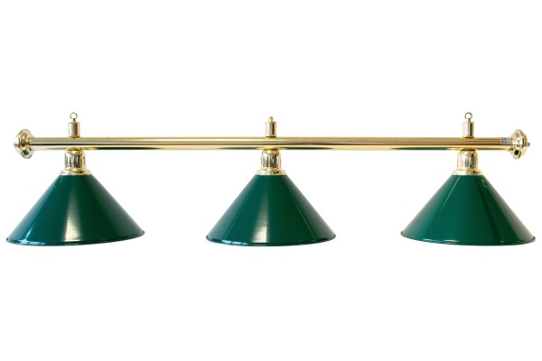 Billardlampe, Evergreen, grün, 3 Schirme, Ø 35 cm, 150 cm