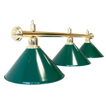 Billardlampe, Evergreen, grün, 3 Schirme, Ø 35 cm, 150 cm