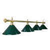 Billardlampe, Evergreen, grün, 4 Schirme, Ø 35 cm, 180 cm