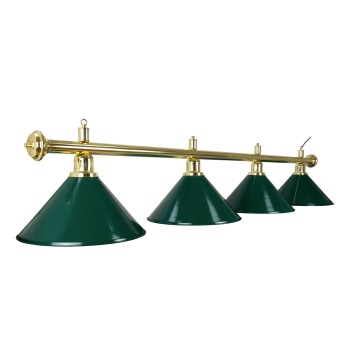 Billardlampe, Evergreen, grün, 4 Schirme, Ø 35 cm, 180 cm