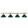Billardlampe, Evergreen, grün, 4 Schirme, Ø 35 cm, 180 cm