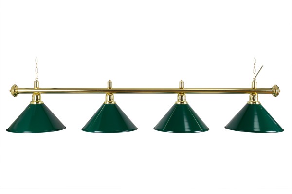 Billardlampe, Evergreen, grün, 4 Schirme, Ø 35 cm, 180 cm