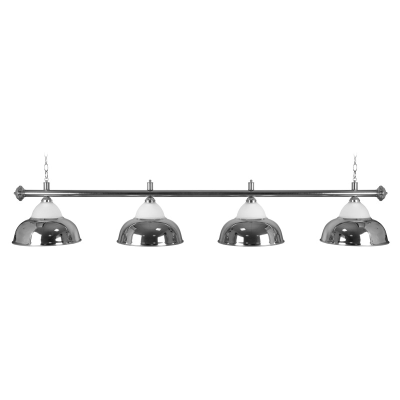 Billardlampe, Crown, silber, 4 Schirme, Ø 38 cm, 146 cm Billardlampe, Crown, silber, 4 Schirme, Ø 38 cm, 146 cm