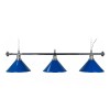 Billardlampe, Blue Light, 3 Schirme, blau, Ø 35 cm, 150 cm