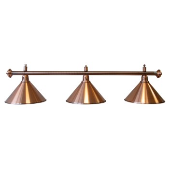 Billardlampe, Elegance, bronze, 3 Schirme, Ø 35 cm, 150 cm