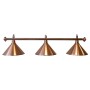 Billardlampe, Elegance, bronze, 3 Schirme, Ø 35 cm, 150 cm