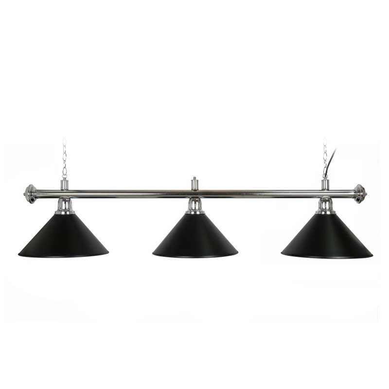 Billardlampe, Blacklight, schwarz, 3 Schirme, Ø 35 cm, 150 cm Billardlampe, Blacklight, schwarz, 3 Schirme, Ø 35 cm, 150 cm