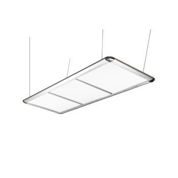 Billardlampe, LED Flat, silber, 195 x 70 x 6,5 cm